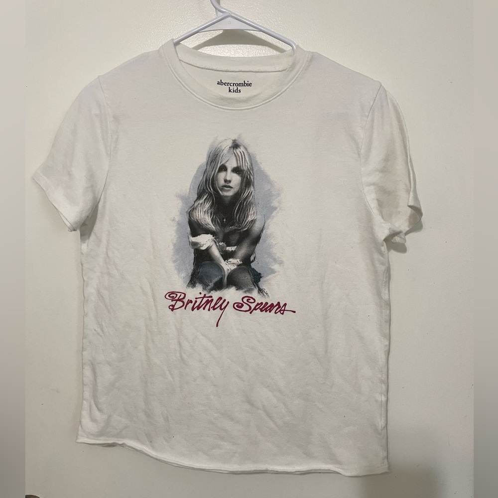 Abercrombie Kids White Short
Sleeve T Shirt Brittany Spears graphic girls 11/12